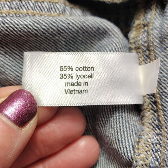 Lane Bryant Pull On Mid Rise Torn Wide Leg Jeans Plussize 14 NWT - Picture 12 of 14